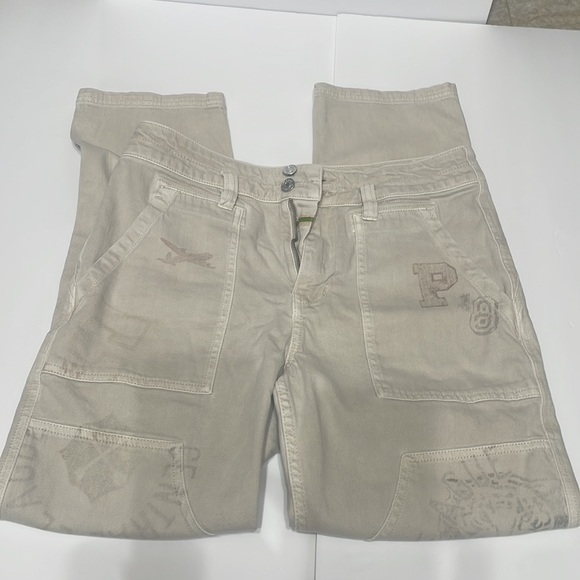 PILCRO by Anthropologie The Wanderer Size 29 Oat Colored Jeans - Picture 2 of 7